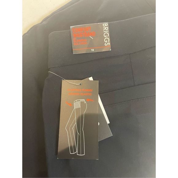 Briggs black size 18 pants comfort waistband and slimming solution NWT - Picture 7 of 8